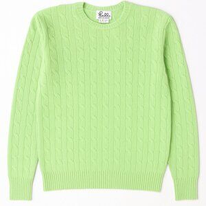 Lilly Pulitzer 100% Cashmere Cable-Knit Sweater – Size L